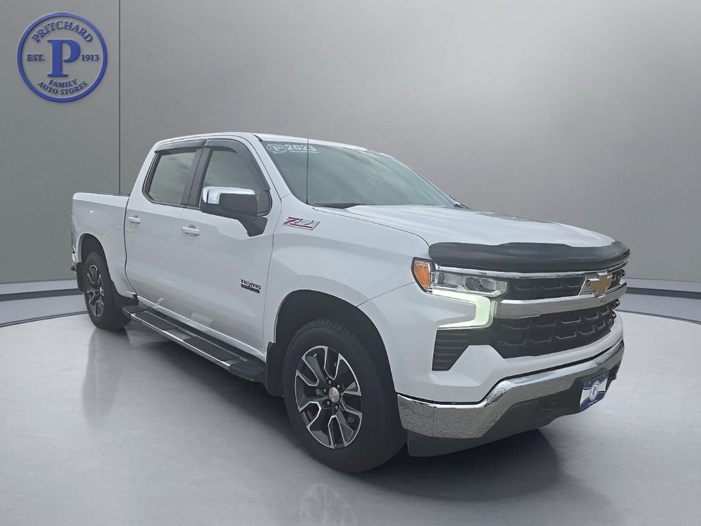 2023 Chevrolet Silverado 1500 LT Texas Edition in Summit White — front three-quarter view