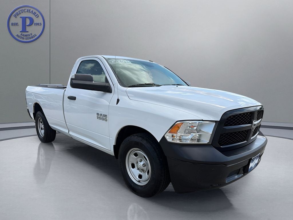 2016 RAM 1500 Tradesman in Bright White Clearcoat — front three-quarter view
